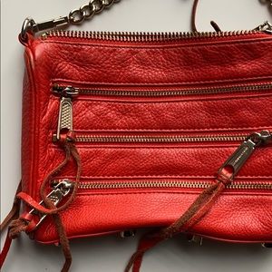 Rebecca Minkoff Red Mini 5 Zip Crossbody Bag